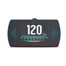 Display HUD OBD2 P12S Dual System para Carro, Medidor Digital Inteligente para Monitoramento de Velocidade e Combustível