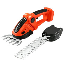 Akku-Heckenschere 2-in-1 mit 2 Klingen, Handgeführt, für Rasenkanten und Garten, Kompatibel mit für 24/36V-Akkus