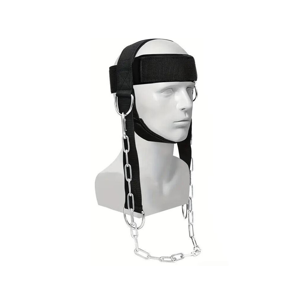 Photos - Vitamins & Minerals Neck Harness for Increases Neck Core Strength Neck Exerciser with Steel Chain for Safely Lifting Weights to 280 Lbs