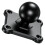 1''  Mount Base with 4-Hole AMPS Square Plate Rubber  Compatible with 1 Inch  Double Socket Arm 1