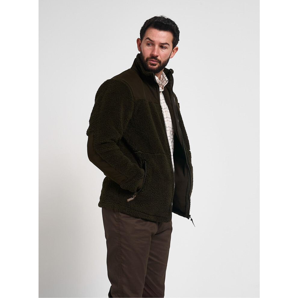 Jack Pyke Sherpa Fleece Jacket Gen2 Dark Olive Large