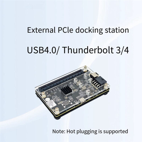 40 Gbps Extern GPU-Docka -Kompatibel 3/4 Till PCIe Grafikkort Stöder RX4090 RX6900 för Bärbar Dator 2