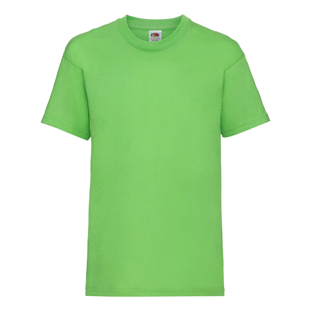 Fruit Of The Loom (13 Years, Lime Green) Childrens/Kids Value T-Shirt