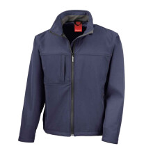 (S, Navy) Result Mens Classic Soft Shell Jacket