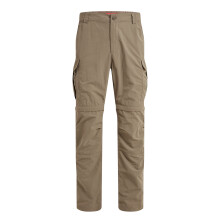 (30R, Pebble) Craghoppers Mens NosiLife III Convertible Cargo Trousers