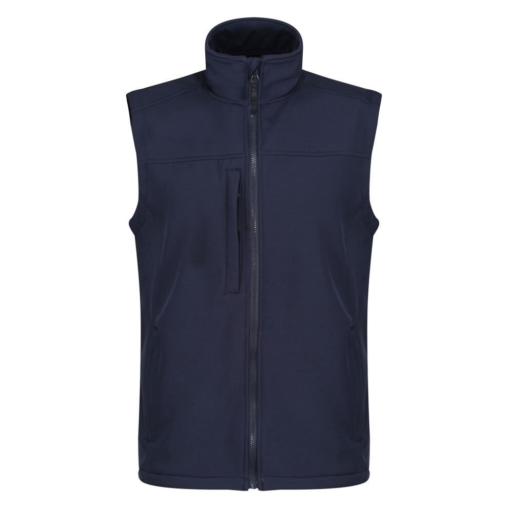 Regatta (L, Navy/Navy) Mens Flux Softshell Body Warmer