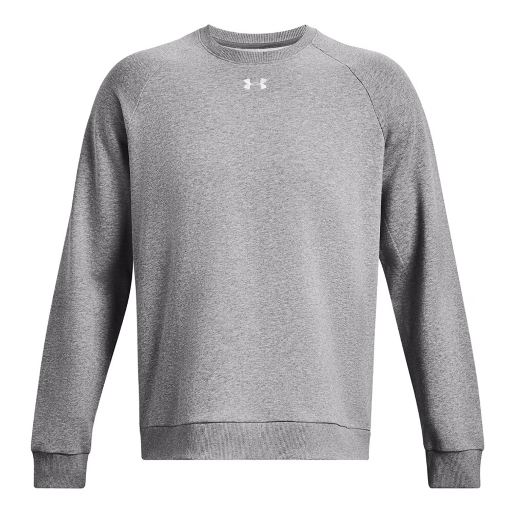 Under Armour (M, Castle Rock/White) Unisex Adult Rival Fleece Crew Neck Sweatshirt