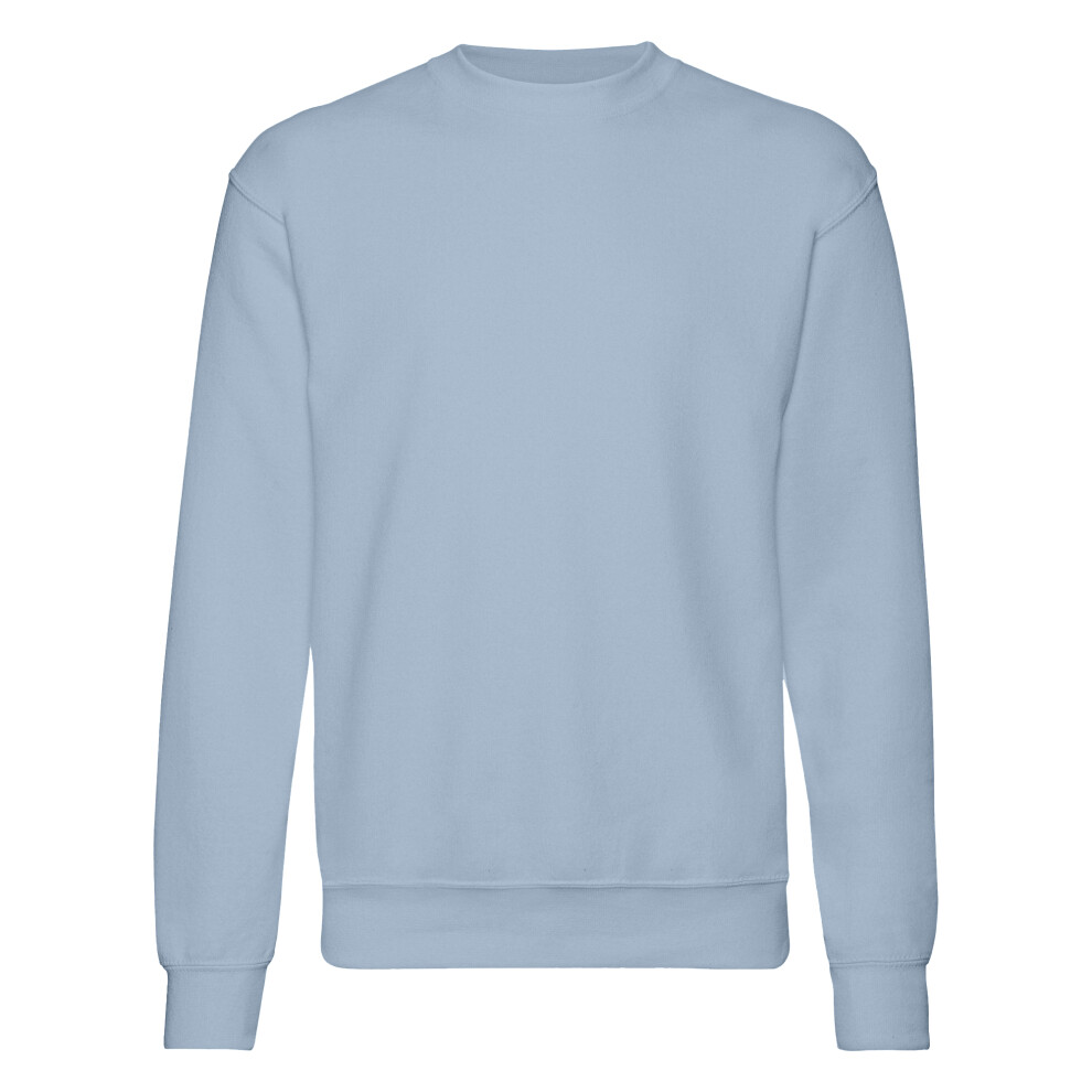 Fruit Of The Loom (L, Mineral Blue) Mens Set-In Belcoro Yarn Sweatshirt