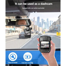 48MP 2K Body Camera Recorder 64GB Night Vision IR IP67 Waterproof Dashcam with 2.0inch TFT LCD Screen Flashing Lights