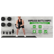 2PCS Weighted Ropeless Battle Ropes Cordless Battle Rope for Home Gym, HIIT, Strength Training Rope for Men Women
