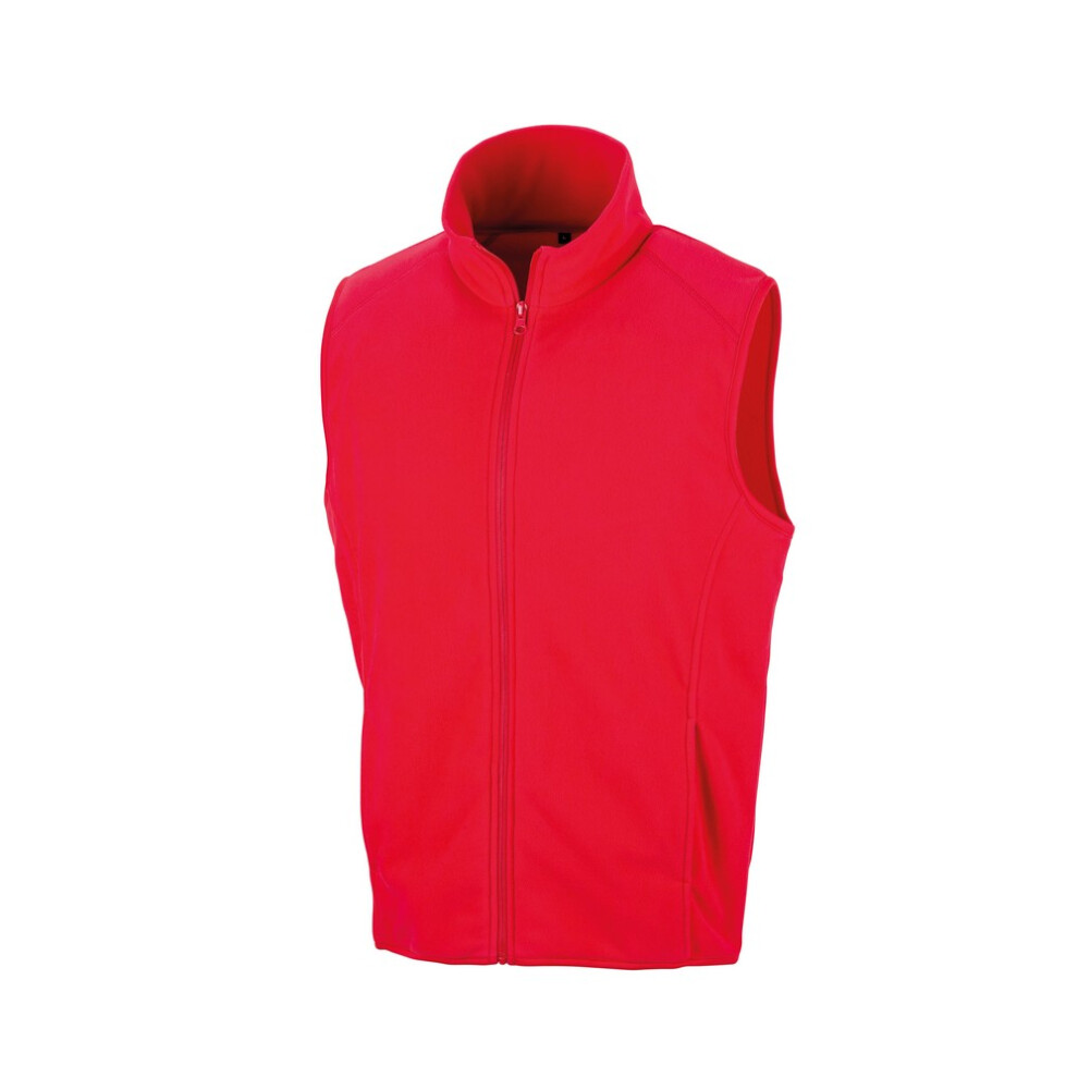 Result (Xs, Red) Core Adults Unisex Microfleece Gilet