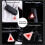 High Brightness Reflective Pendant Bicycle Night Riding Triangle Warning Pad 2