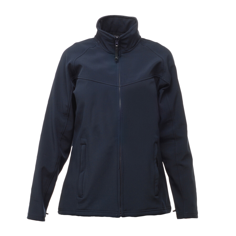 Regatta (20, Navy/Navy) Womens/Ladies Uproar Softshell Jacket (Water Repellent & Wind Resistant)