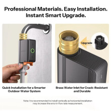 Zigbee Water Valve with Flow Meter G3/4 Automatic Irrigation Timer Water Data Insights App Remote Control