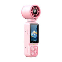 1080P Gimbal Camera with Fan 180 Handheld Pocket Camera Rotatable HD Vlog Camera with Cooling Fan Action Cam A