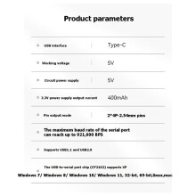 Für FTDI-Programmiergerät ELRS-Empfänger Firmware-Programmiergerät CP2102USB zu TTL-Modul Kein Löten Erforderlich