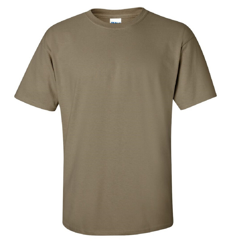 Gildan (S, Prarie Dust) Mens Ultra Cotton Short Sleeve T-Shirt