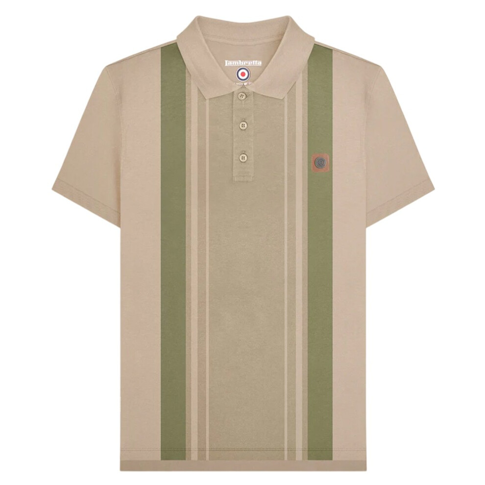 Lambretta (3Xl, Stone) Mens Ss25 Classic Polo Shirt