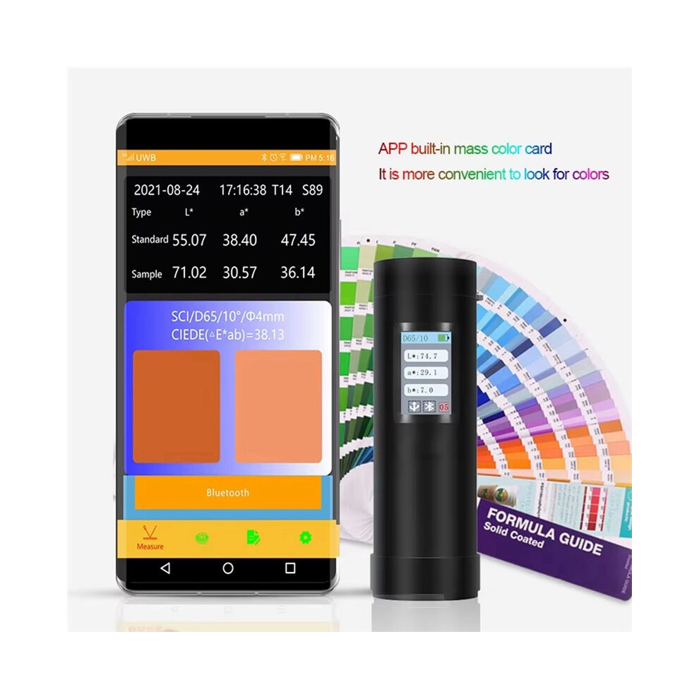 Portable Laboratory Colorimeter Color Difference Treasure Wireless App Paint Coating Plastic Meter Cr4501 6032695550175