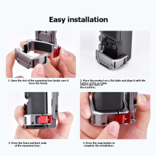 Magnetisches Metallstativ für für Osmo Pocket 4/3 - Magnetisches Schnellverschlussstativ, Karabinerhalterung