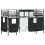 VidaXL vidaXL Kids'Loft Bed Frame with Curtains Black 100 x 190 cm 4