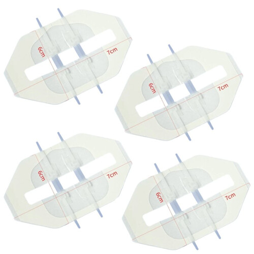 4pcs Butterfly Bandages, Emergency Wound Closure Strips Quick Clot Zip Device