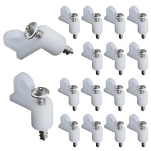 30 Stuks 3/8 Inch Offset Raamhorclips met Schroeven, Nylon Raamhouderclips voor Vensters, Stormdeuren
