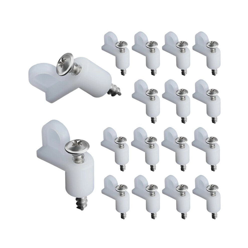 30Pcs 3/8 Inch Offset Window Screen Clips With Screws, Nylon Screen Retainer Clips For Windows, Storm Doors 4712720948864