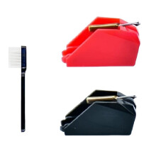 2Pcs Turntable Needle with Cleaning Brush for Technics P30 EPS30CS EPS24CS EPS25cs SLBD2 SLDD2 Phonograph Record Needle