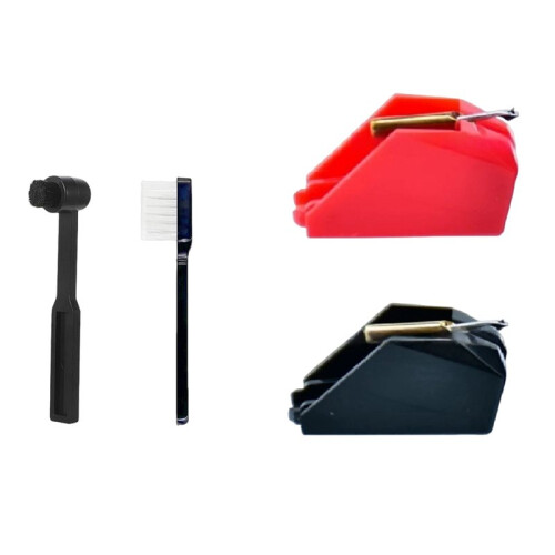 2Pcs Turntable Needle for Technics P30 EPS30CS EPS24CS EPS25cs SLBD2 SLDD2 Phonograph Record Needle with Cleaning Brush