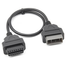 Top Quality for 14 Pin to OBD2 16 Pin Cable Car Diagnostic Connector for 14Pin to 16Pin OBD OBDII Adapter