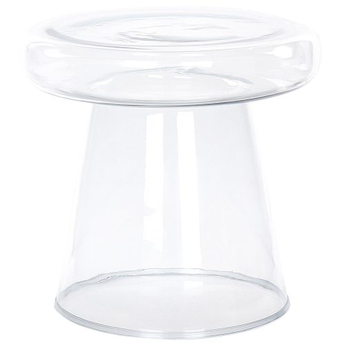 Beliani Side Table CALDERA Glass Transparent