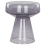 Beliani Side Table LAGUNA Glass Grey 1