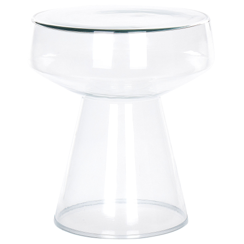 Beliani Side Table LAGUNA Glass Transparent