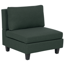 1-Seat Section UNSTAD Dark Green Fabric