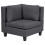 Beliani Corner Seat UNSTAD Dark Grey Fabric 1