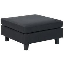 Ottoman UNSTAD Fabric Black