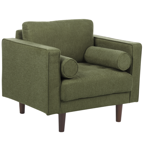 Beliani Armchair NURMO Fabric Dark Green