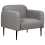 Beliani Armchair STOUBY Linen Grey 1
