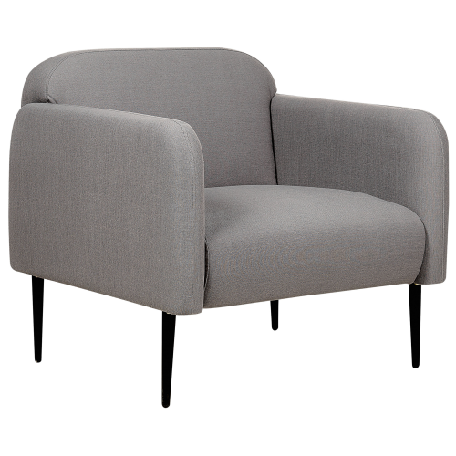 Beliani Armchair STOUBY Linen Grey