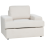 Beliani Armchair ALLA Fabric Light Beige 1