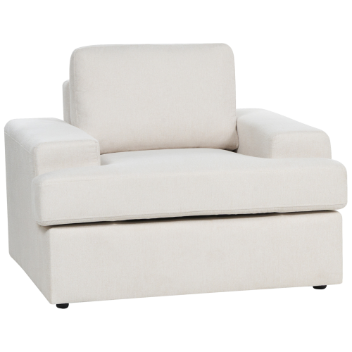 Beliani Armchair ALLA Fabric Light Beige