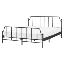 Bed Metal MAURESSAC 160 x 200 cm (EU King Size) Black