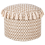 Beliani Pouffe PIRAK Cotton Light Beige 1