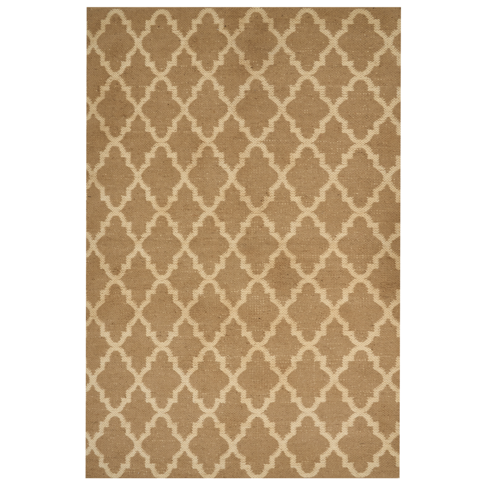 Beliani Rug Mermer Beige 200 X 300 Cm Jute