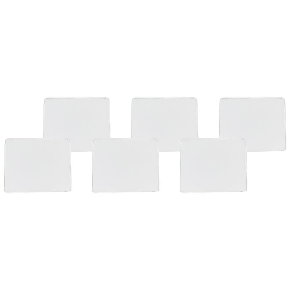 Beliani Set Of 6 Garden Chair Cushions Tolve 39 X 31 Cm Off-White