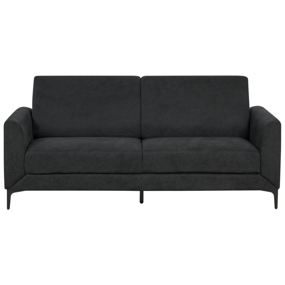 Beliani Sofa 3 Seater Fenes Fabric Black