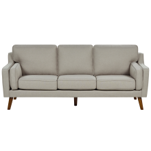 Sofa 3 Seater LOKKA Fabric Beige