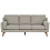 Beliani Sofa 3 Seater LOKKA Fabric Beige 1
