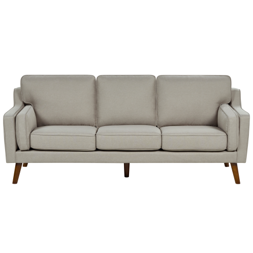 Beliani Sofa 3 Seater LOKKA Fabric Beige